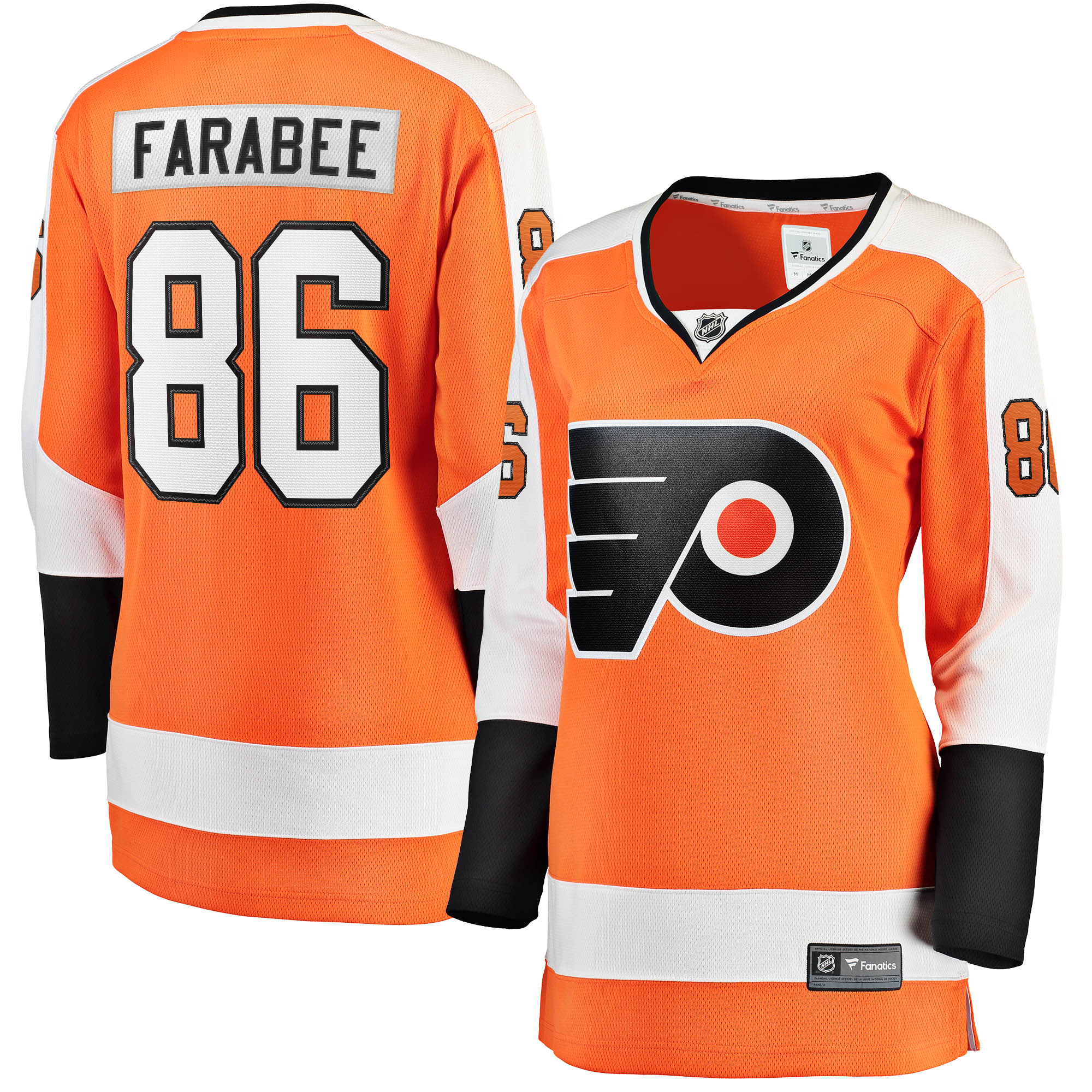 Joel Farabee Philadelphia Flyers Fanatics Women’s Home Breakaway   Jersey – Orange