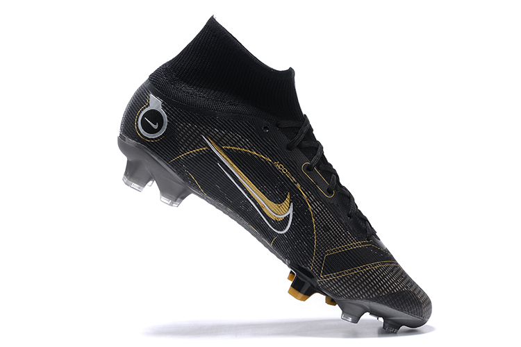 Assassin XIV Half High Top Black Shadow Series Fully Knitted Waterproof FG Football Shoes