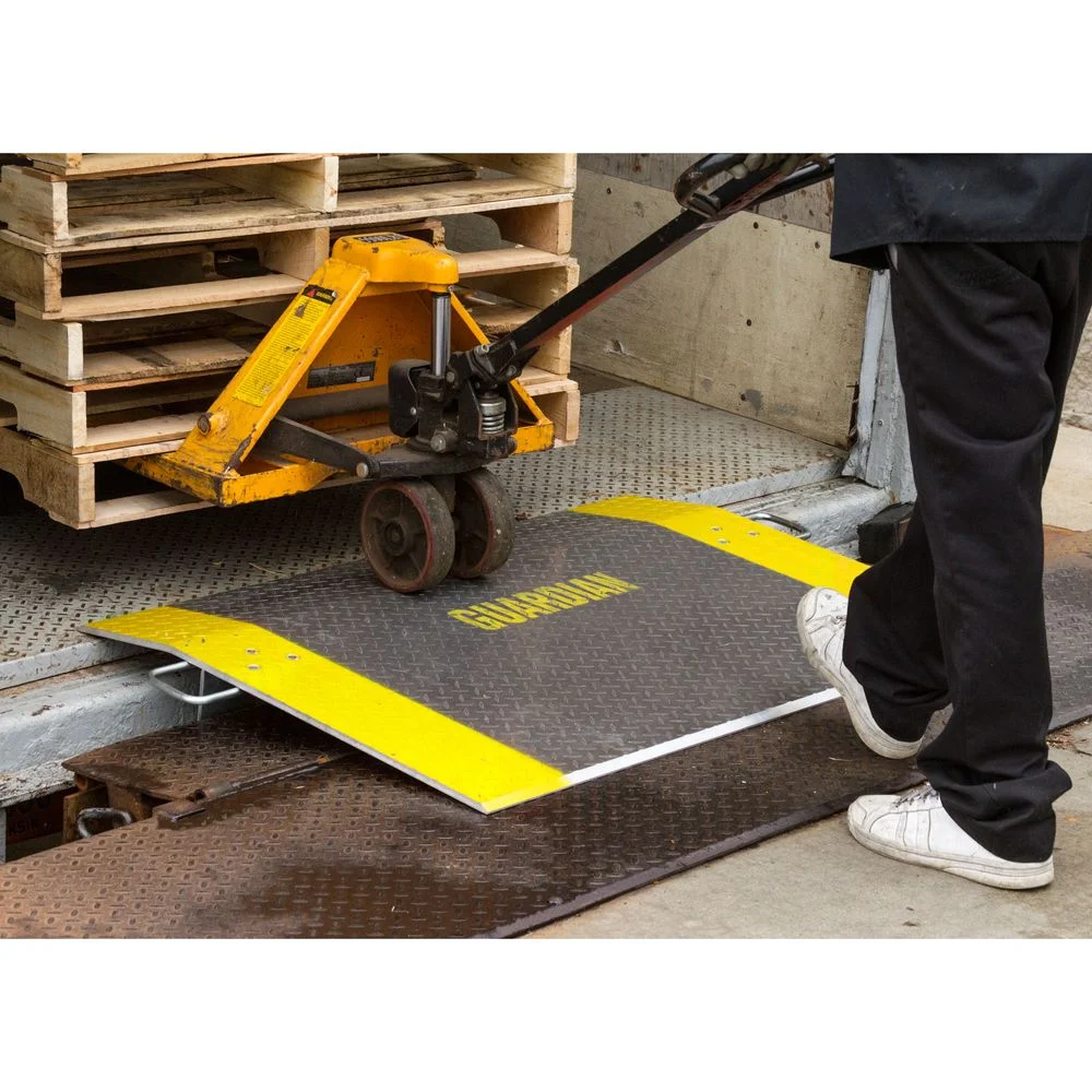 48in x 48in Aluminum 2,600 lb Pallet Jack Loading Dock Plate
