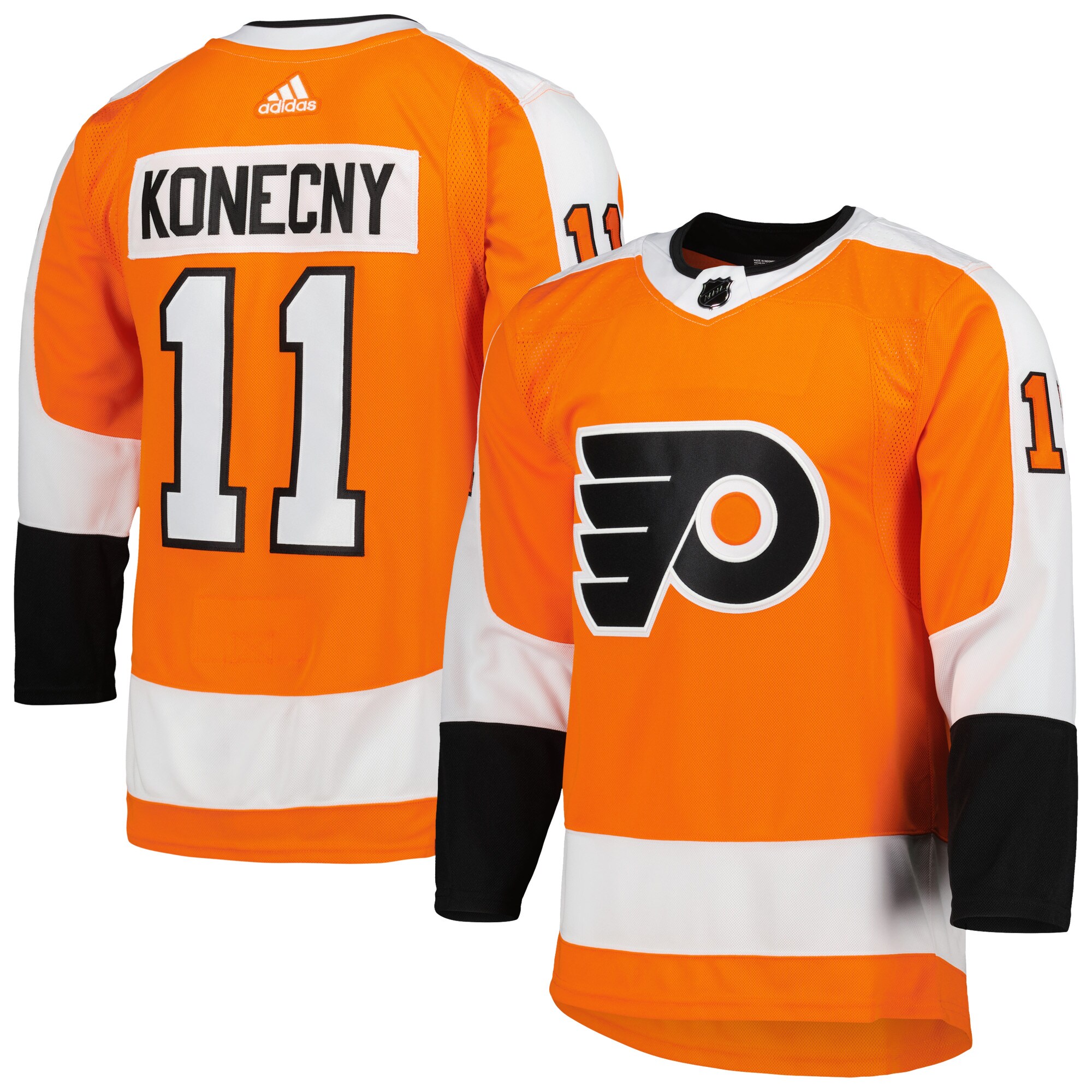 Travis Konecny Philadelphia Flyers  Home Primegreen    Jersey – Orange