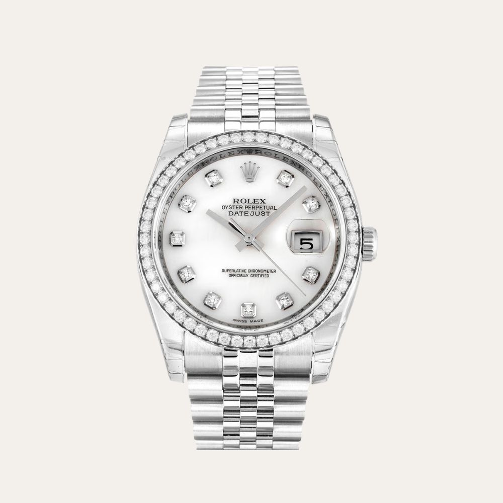 Rolex Datejust 36mm Mother of Pearl – White Dial 116244