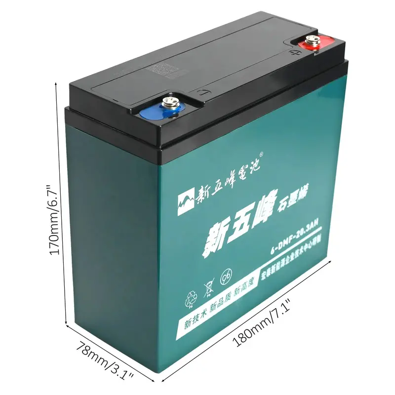 12V 20Ah Sealed Lead-Acid Battery (6-DZM-20 / 6-DMF-20) for Scooters. E-Bikes. Golf Carts & Mobility Devices