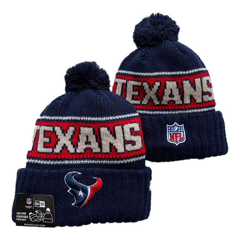 Houston Texans Cuffed Knit Hat with Pom