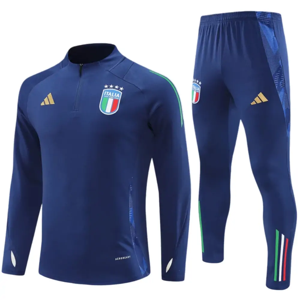 2024-25 New Season - Italian Royal Blue [Small Adidas Edition] - Children - Training Suit
