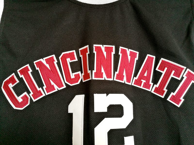 NCAA University of Cincinnati No. 12 Oscar Robertson Black Embroidered College Jersey