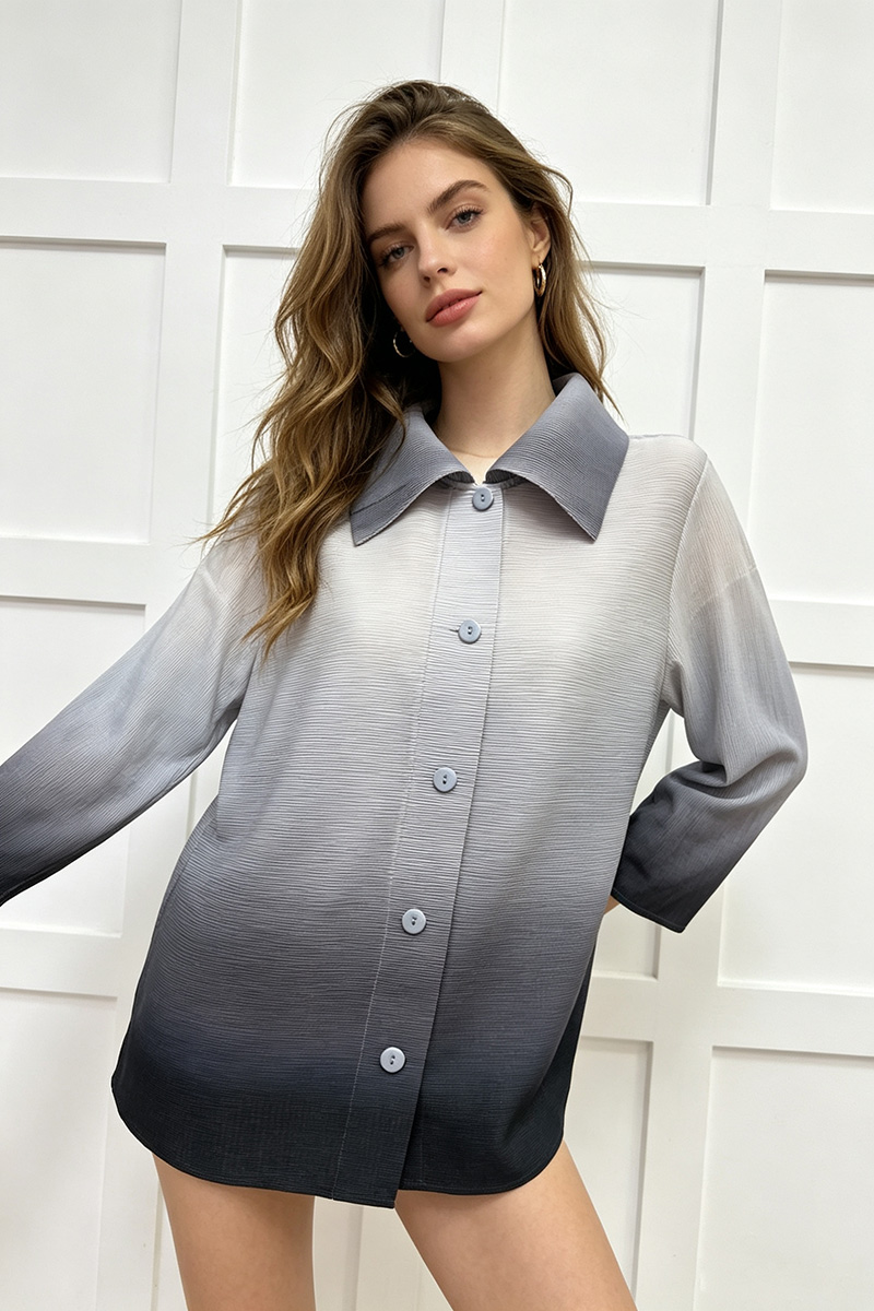 Large yard loose jacket fold spring and autumn shirt