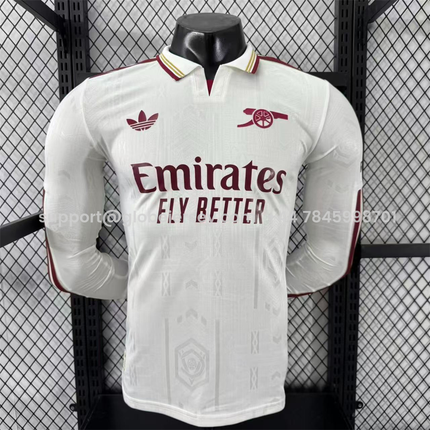 Arsenal 25-26 Third White Long Sleeves Jersey - Player Version
