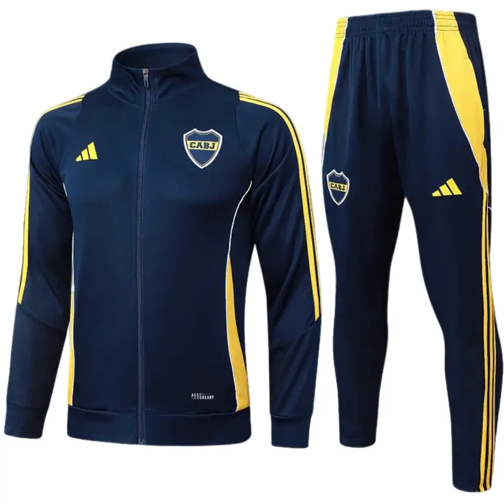 2025-26 Boca Juniors Long Zipper Training Suit - Adult Set