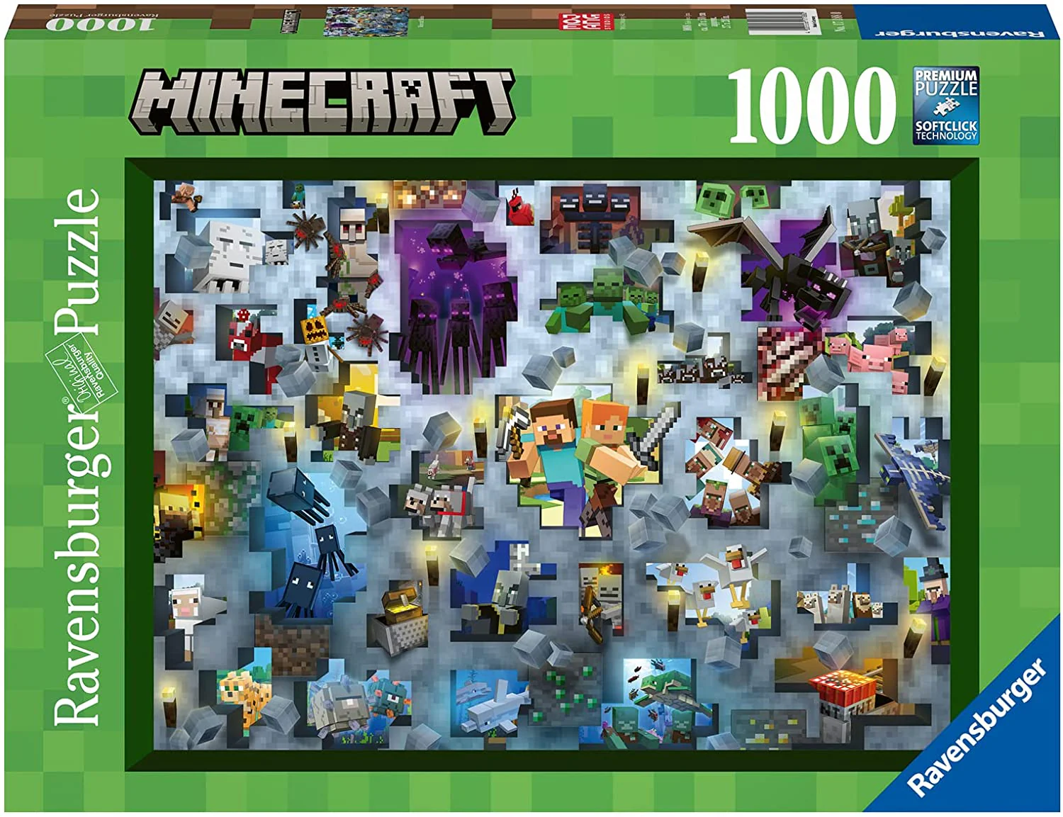 Minecraft Mobs – 1000 Piece Jigsaw Puzzle (Ravensburger)