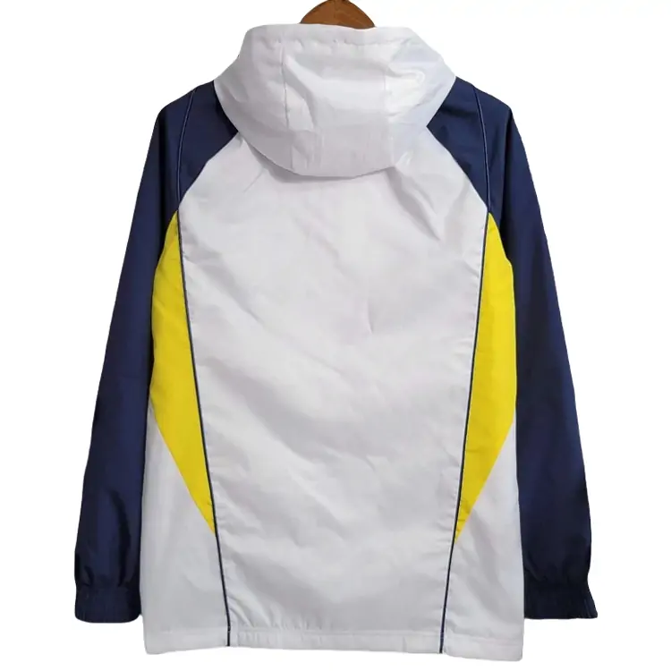 2023/2024 Real Madrid white long-sleeved windbreaker