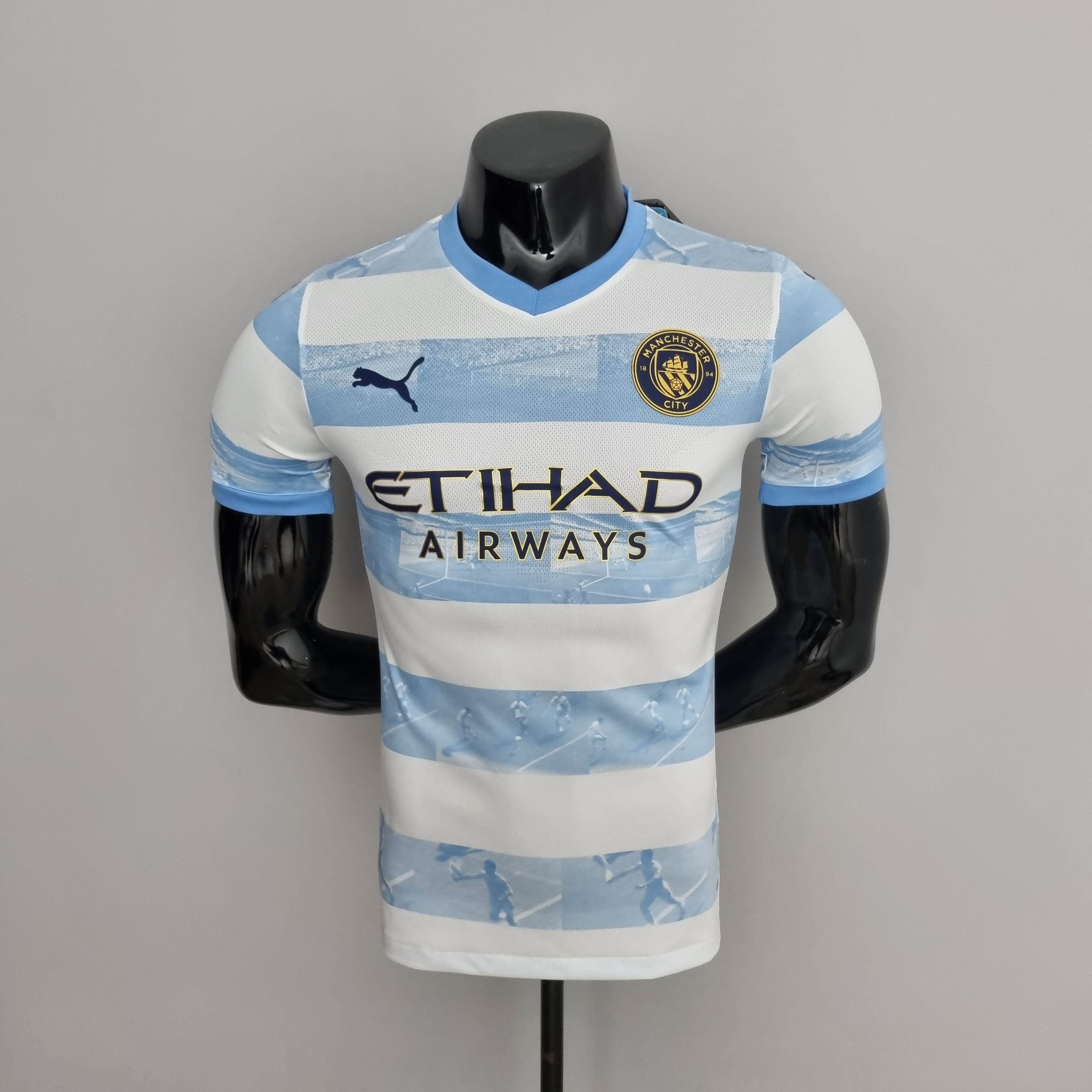 2022/2023 Player Version Manchester City Special Edition Football Shirt Blue And White 1:1 Thai Quality