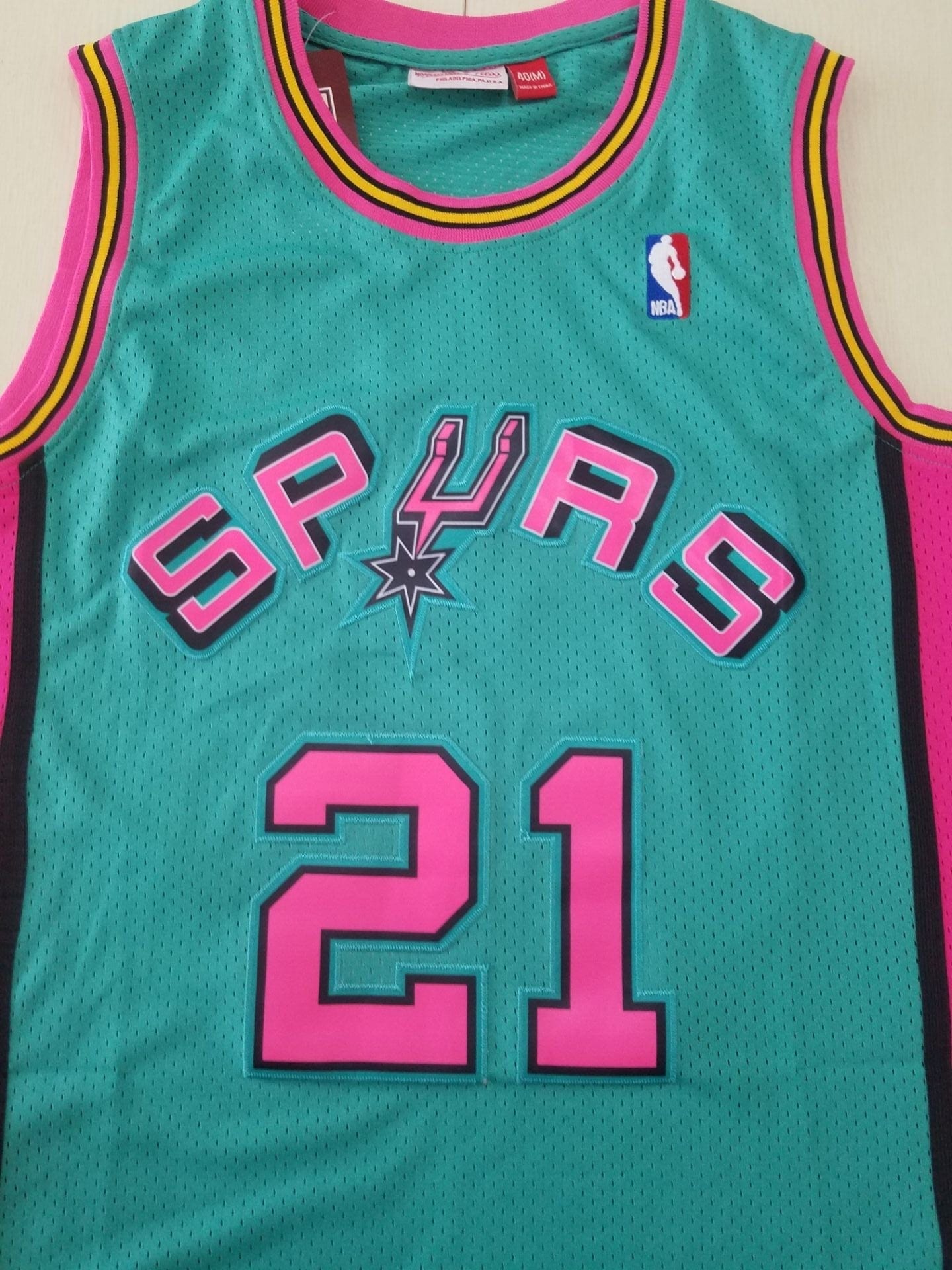 Men's San Antonio Spurs Tim Duncan Green 1998/99 Classics Swingman  Jersey