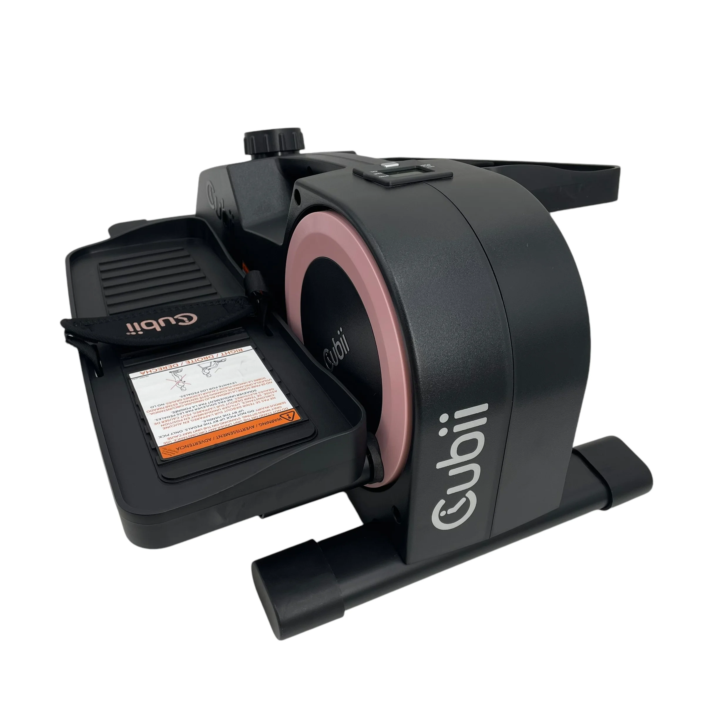 Cubii PINK JR2, Under Desk Bike Pedal Exerciser, Work from Home Fitness, Mini Seated Elliptical Machine