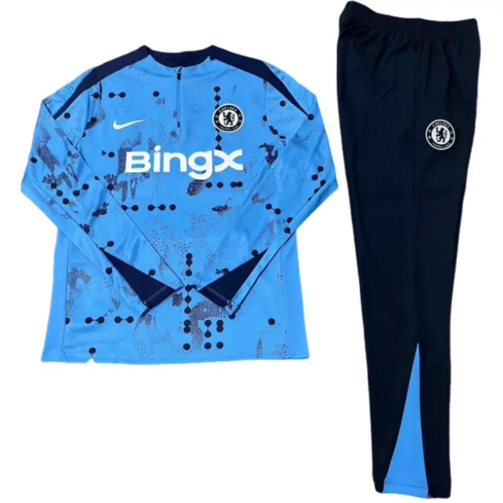 2024-25 New Season Chelsea Light Blue [Camouflage] Children's Training Suit