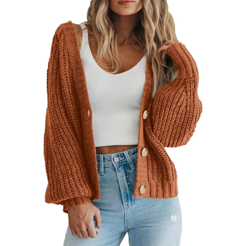 Women's Chunky Knit Open Front Sweater