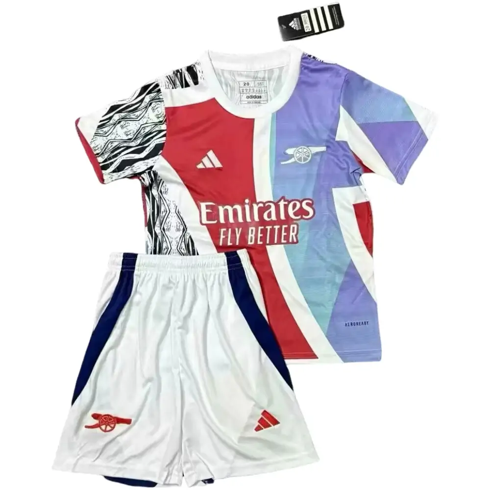 2025-26-Arsenal Pre-match Training Suit-Jersey-Children's Set