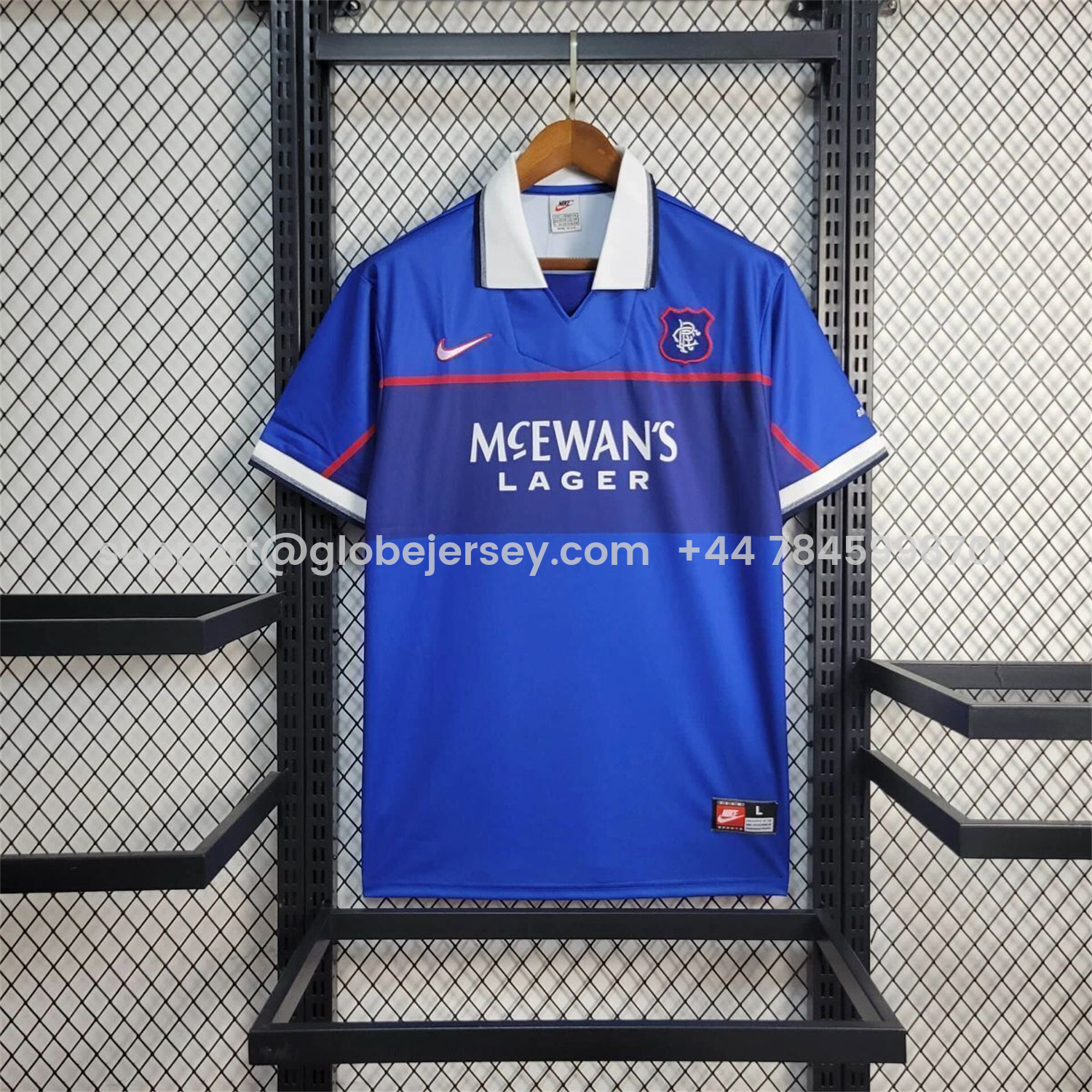 Retro Glasgow Rangers 1997-99 Home Jersey