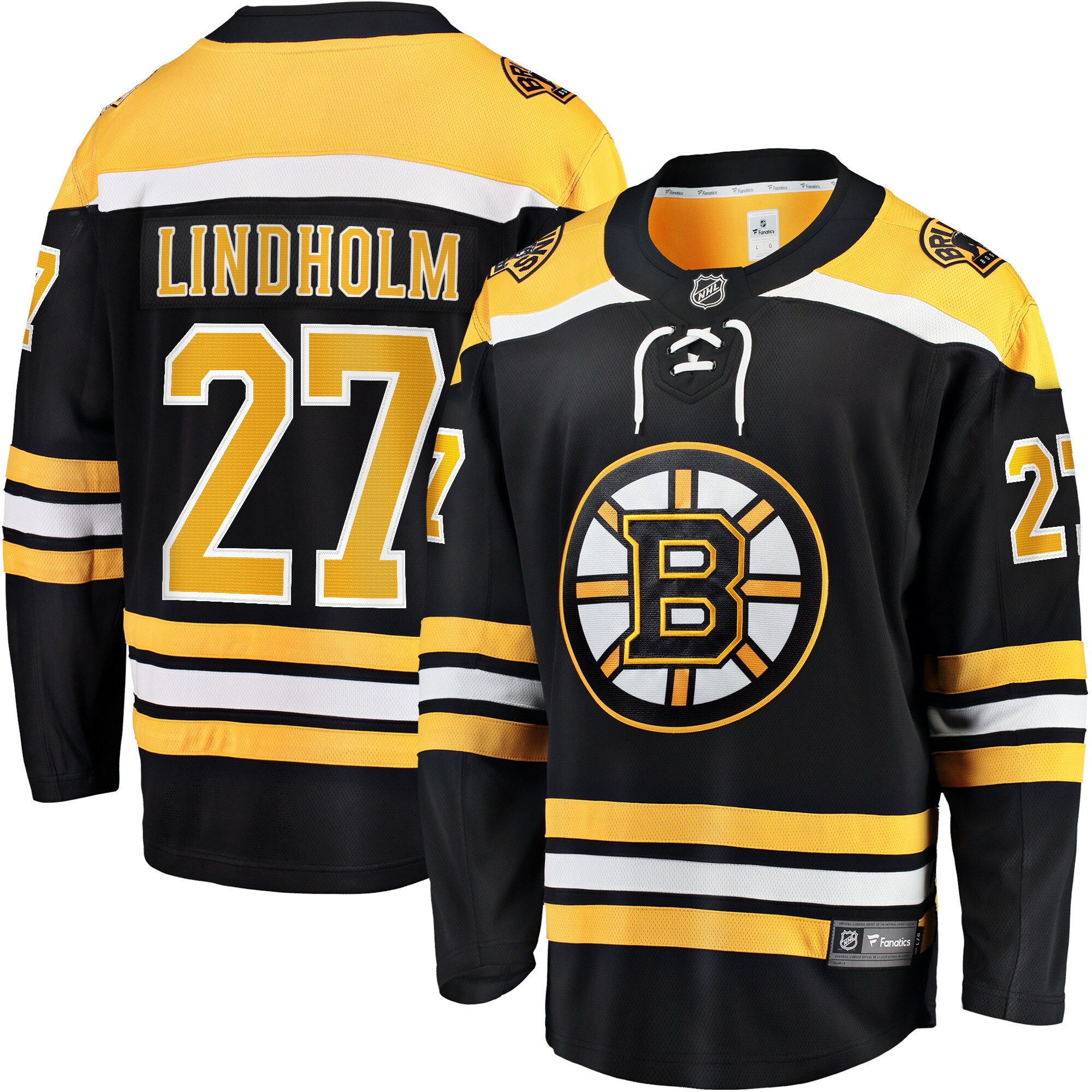 Hampus Lindholm Boston Bruins Fanatics Home Breakaway  Jersey – Black