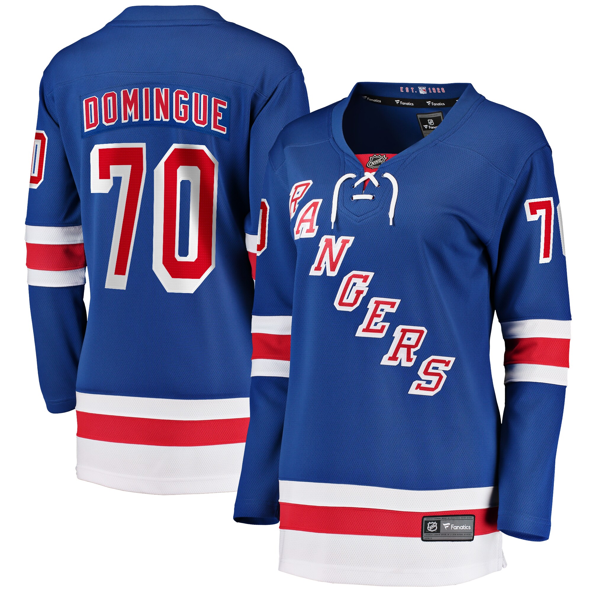 Louis Domingue New York Rangers Fanatics Women’s Home Breakaway   Jersey – Blue