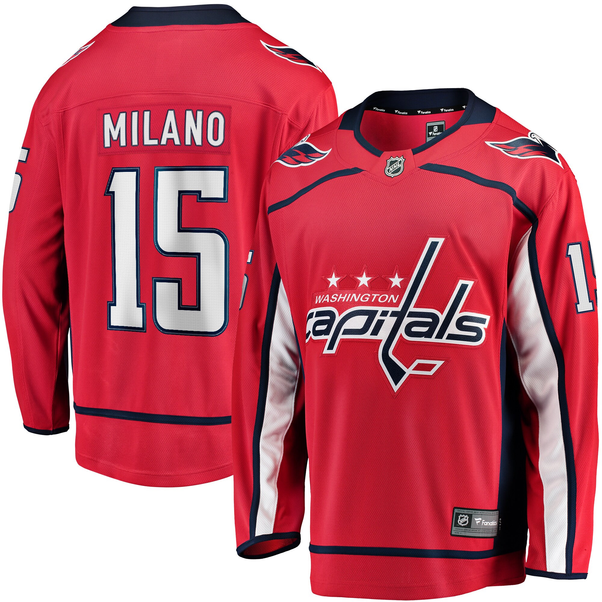 Sonny Milano Washington Capitals Fanatics Home Breakaway Jersey – Red
