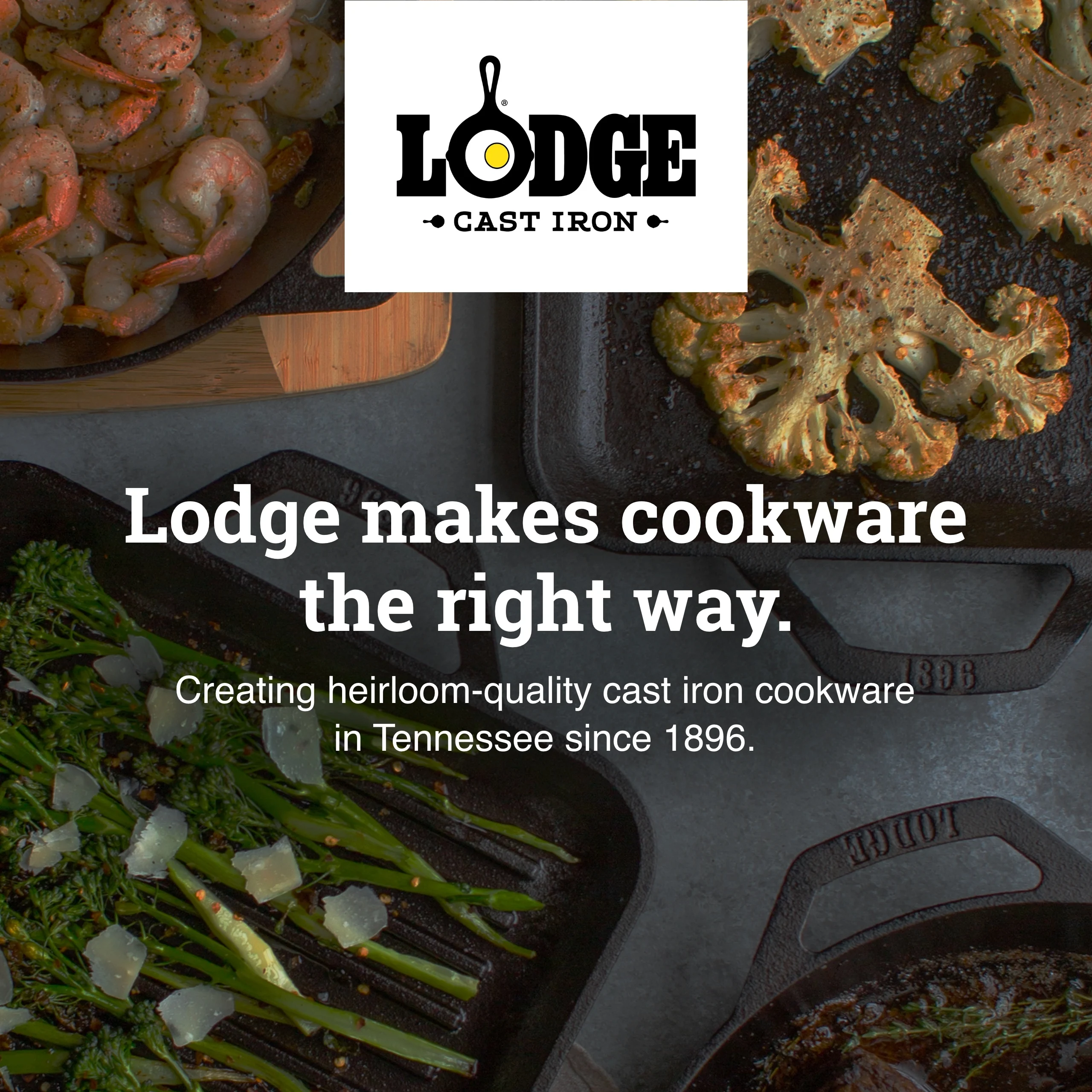 Lodge USA Enamel Dutch Oven 6 qt., White