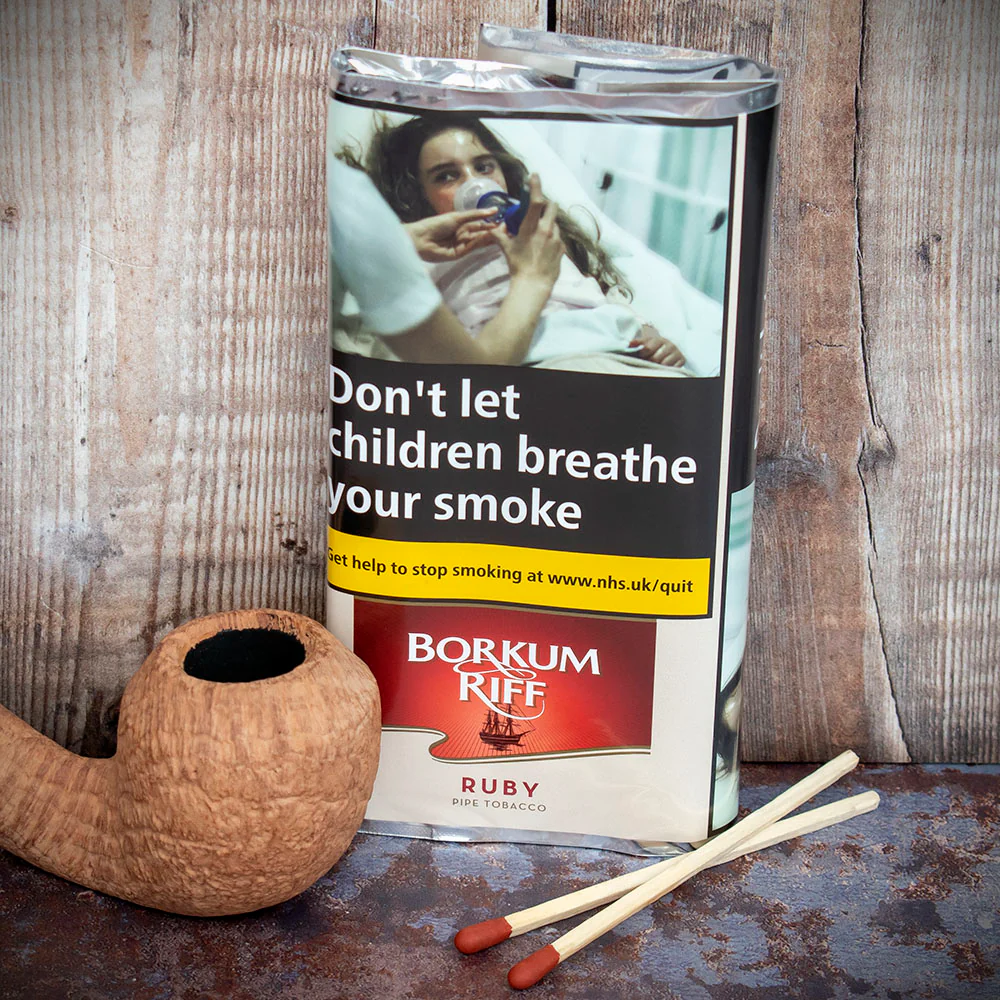 Borkum Riff Ruby Pipe Tobacco (Cherry & Vanilla) - 50g Packet