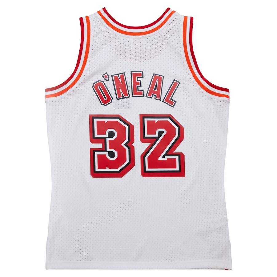 Men's Miami Heat Shaquille O'Neal Mitchell & Ness White 2007/08 Hardwood Classics Swingman Jersey