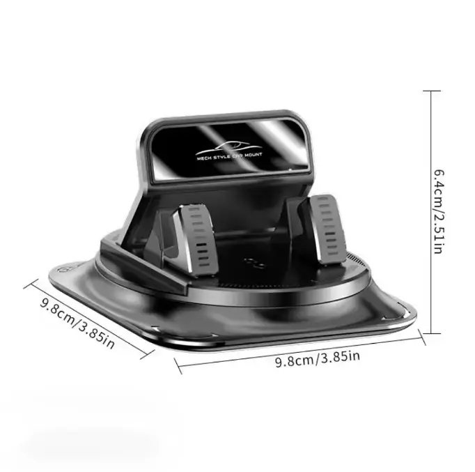 [FathersDayGift]Car phone holder 360 degree rotation, suitablefor car navigation in-car dashboard, horizontaland vertica screen adjustment angle,suctioncup fixed non-slip mobile phone holdersuitable for iPhone and Android