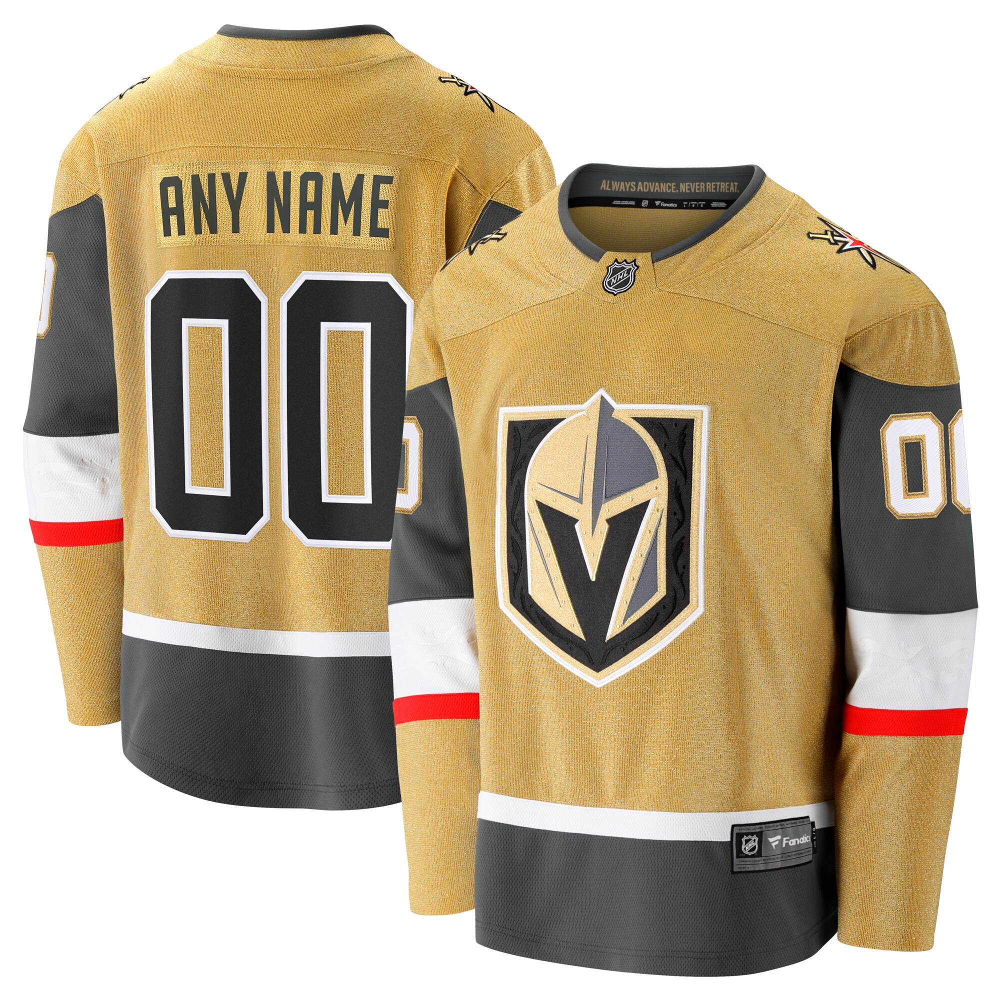 Vegas Golden Knights Fanatics Home Breakaway Custom Jersey –