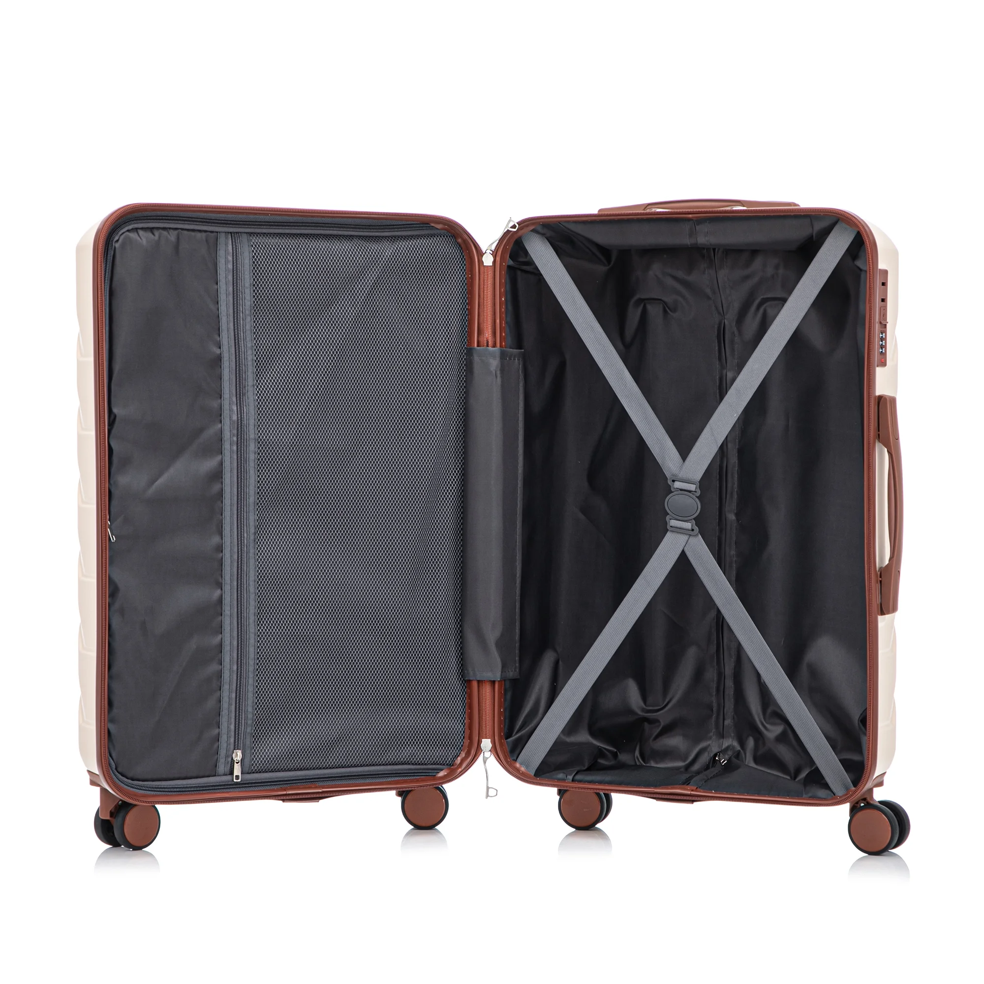 Luggage Sets 3 Piece(20/24/28), Expandable Carry On Suitcase with ABS Spinner Wheel TSA Lock