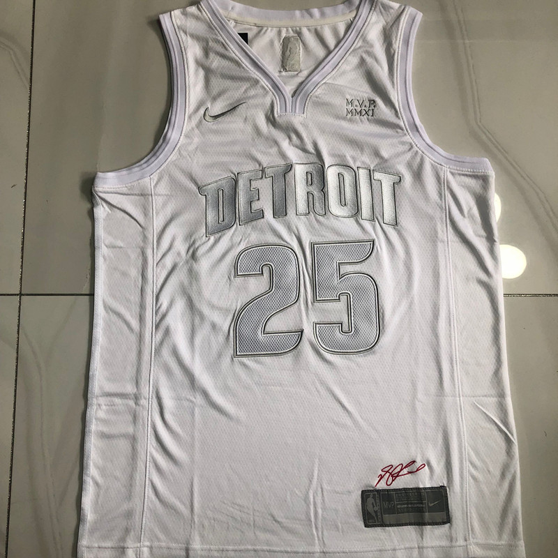 DETROIT PISTONS Rose White 25 MN