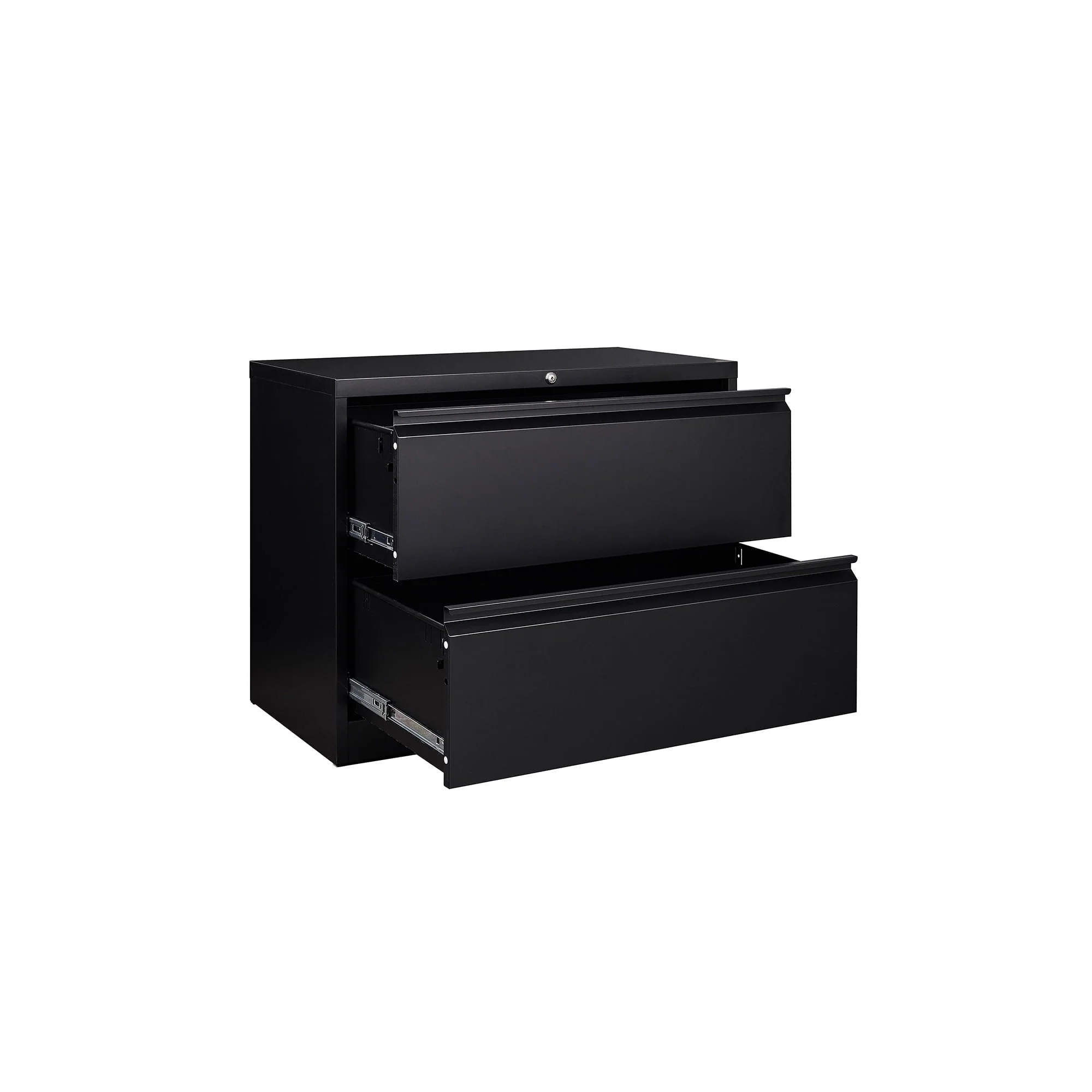 AOBABO 3 Drawer Metal Lateral File Storage Cabinet,Letter/Legal/A4 Size Locking Steel Filing Storage Cabinet for Office,Black,Assembly Required