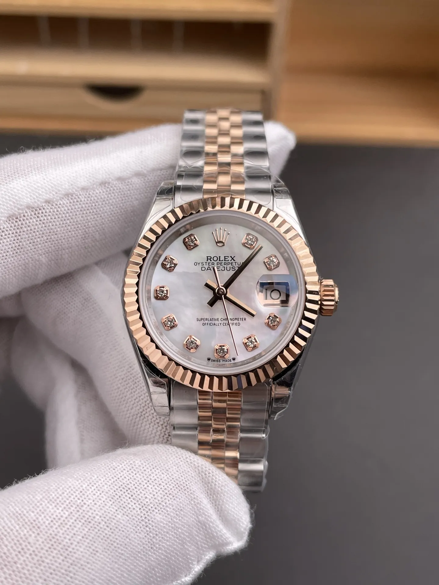 Rolex Datejust Rose Gold Ladies 28mm