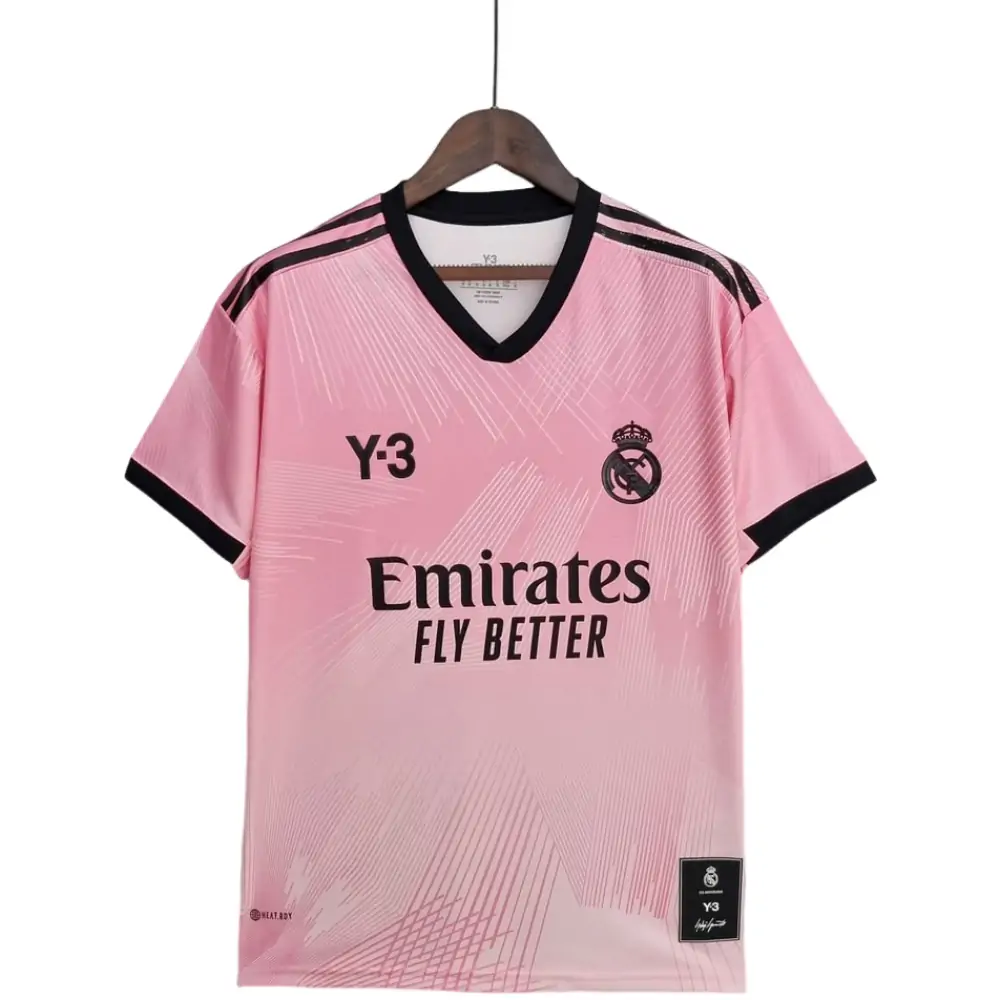 2022 Real Madrid Y-3 Special Edition Pink Football Shirt