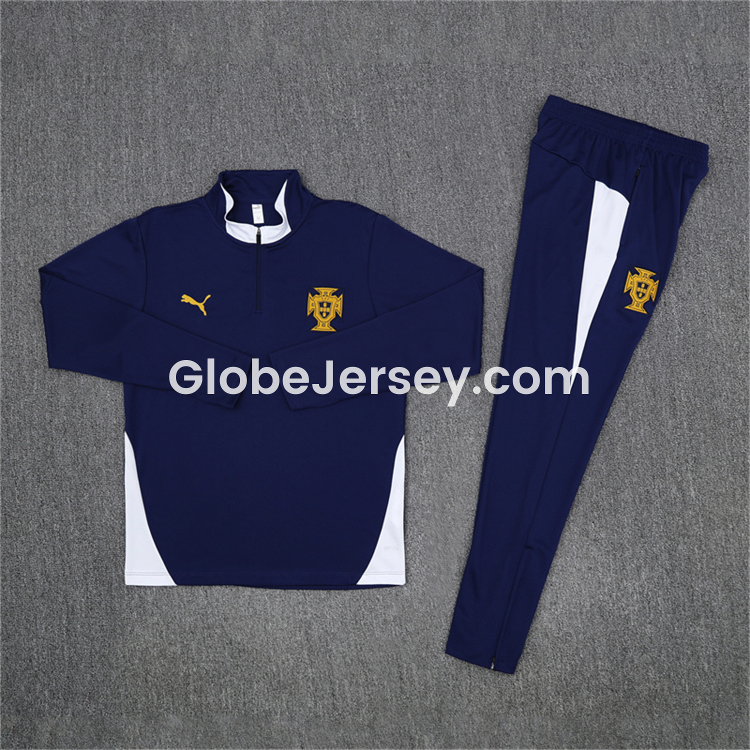 Portugal 25-26 Kids Long Sleeve Training Set - Royal Blue