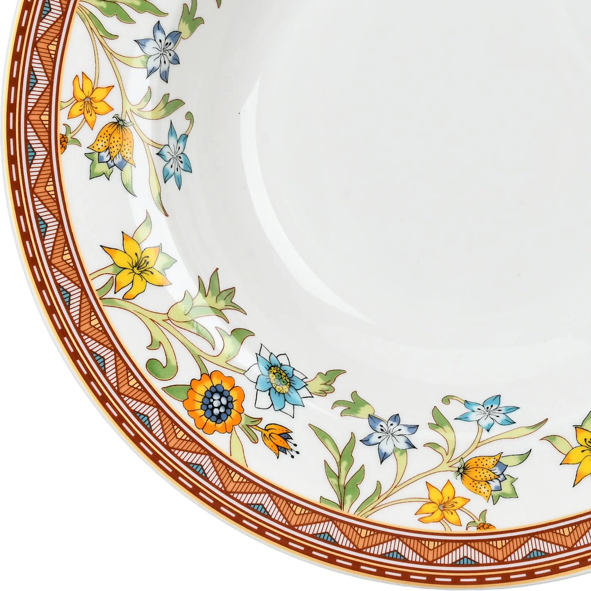 STPgoods Fleurs des Prairies Bone China Dinnerware Set of 16 Service for 4 in Gift Box