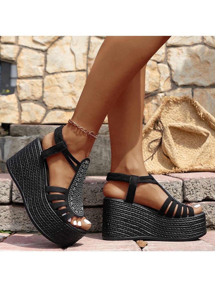 Hollow-out Wedge Wedges & Platform