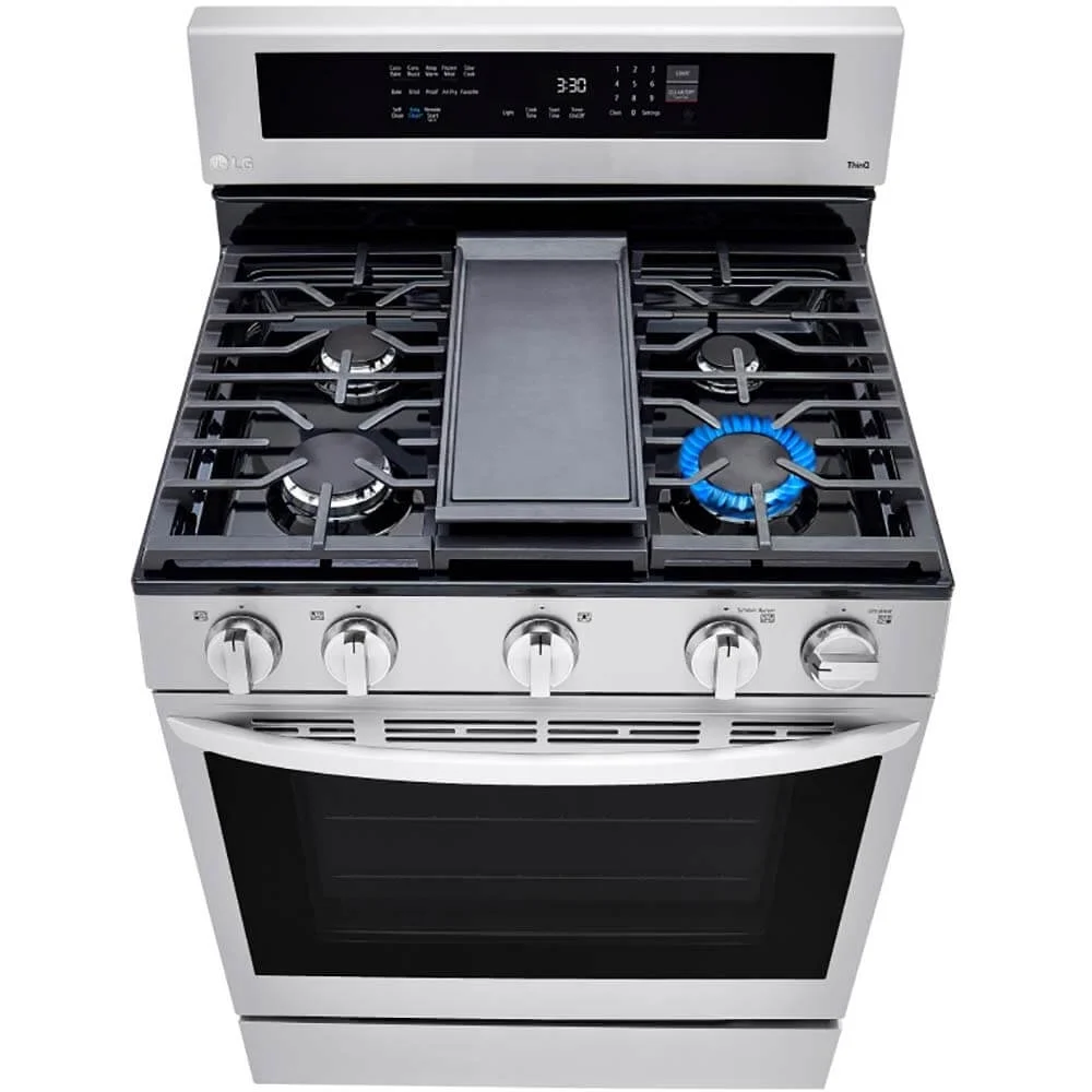 LG 30�� 5.8 cu ft Slide-In Gas Range in Stainless Steel