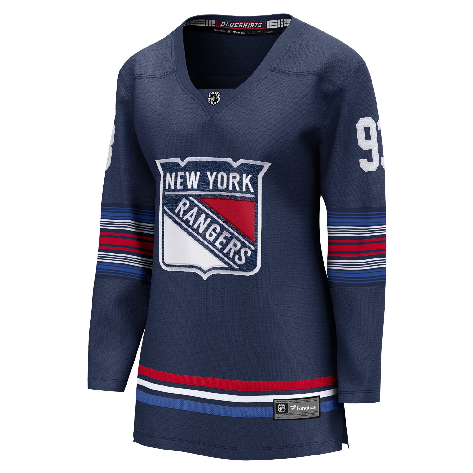 Mika Zibanejad New York Rangers Fanatics Women’s Alternate Premier Breakaway   Jersey – Navy