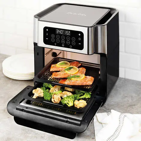 13-Quart Digital Air Fryer Oven with Rotisserie Function and Preset Cooking Modes