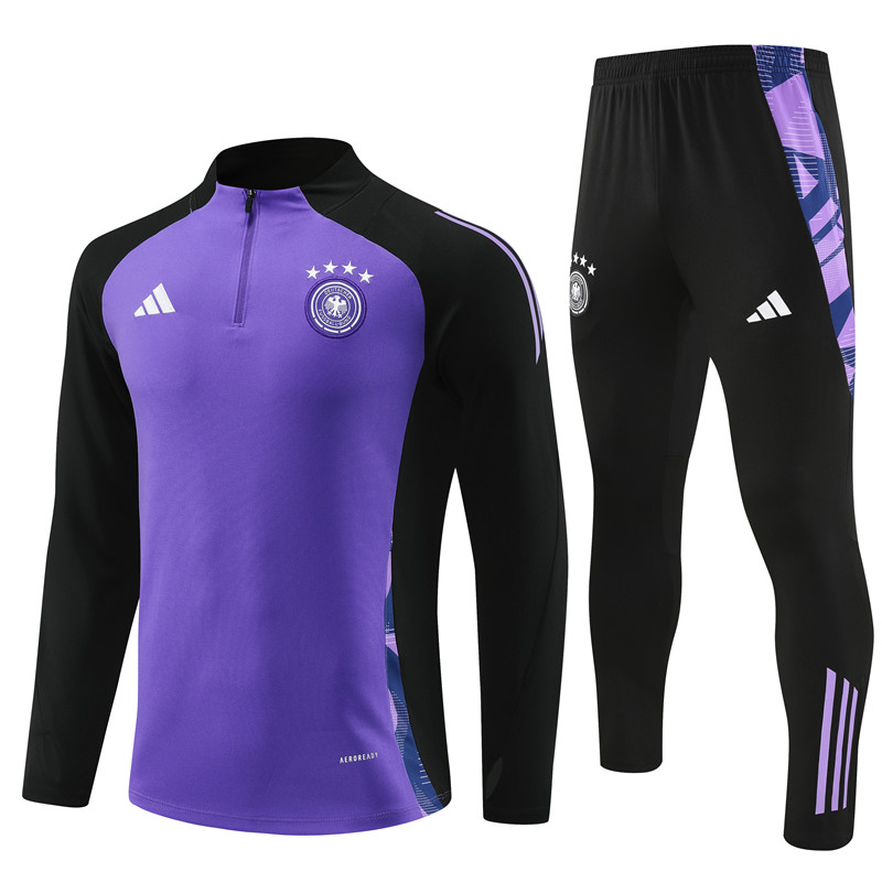Germany 2024 Long Sleeve Training Set - Purple With Black