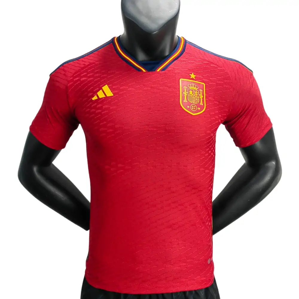2022 FIFA World Cup Player Version Spain Home Soccer Shirt