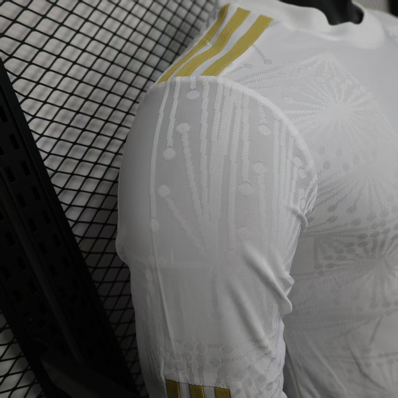 2025-26 Mexico White and Gold Long Sleeve Jersey - Player Edition