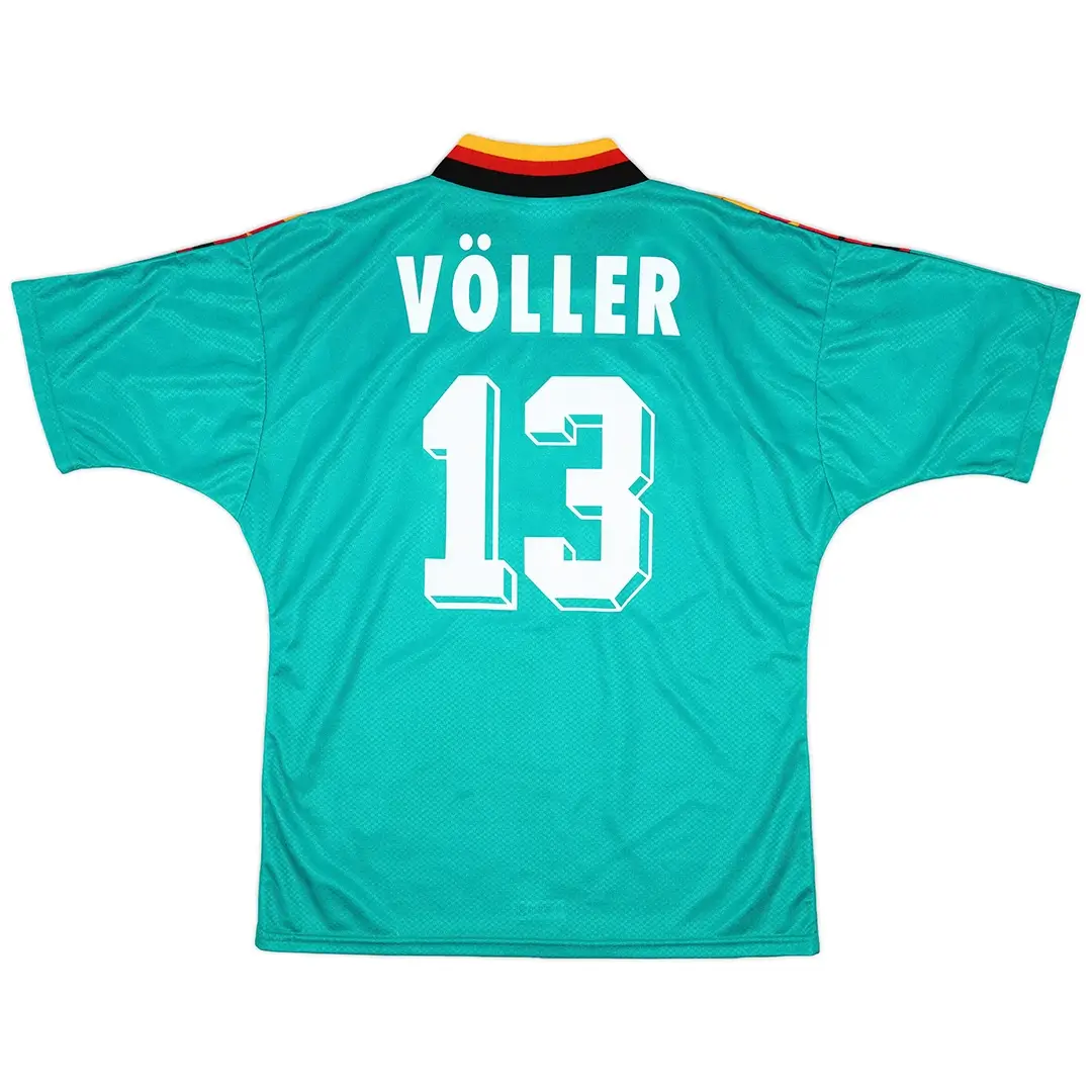 Völler #13 Retro Germany Away Football Jersey World Cup 1994