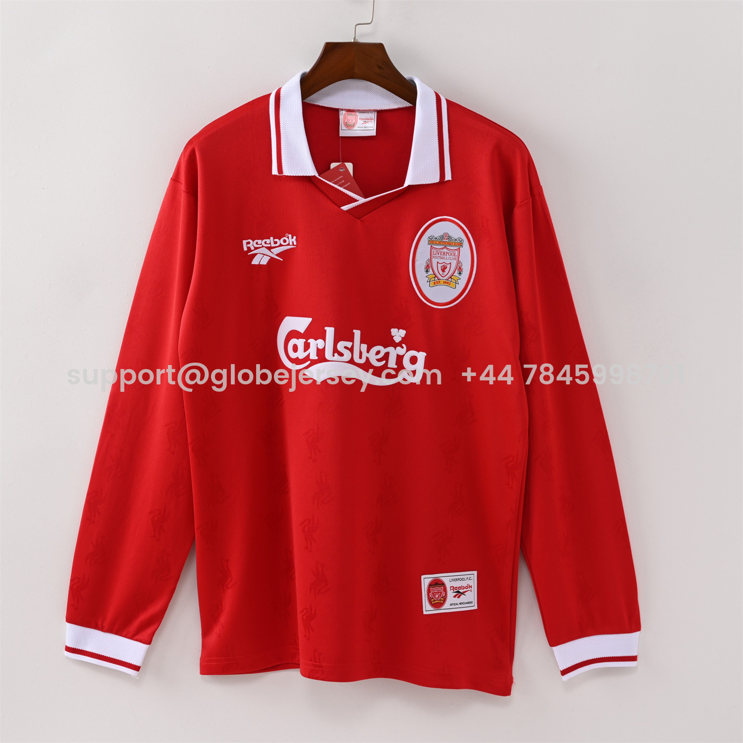 Retro Liver.pool 1996-97 Home Long Sleeves Jersey