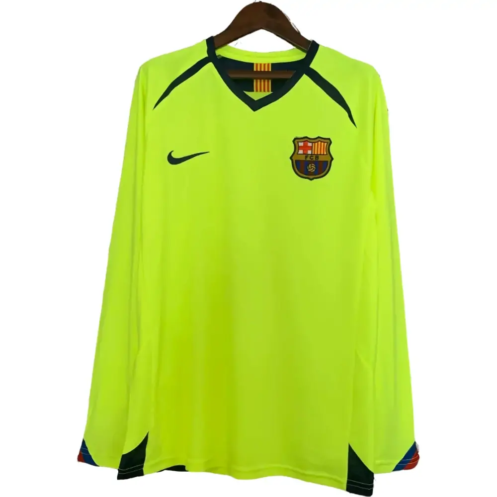 2005/2006 Barcelona Home Long Sleeve Retro Jersey - Fans Edition