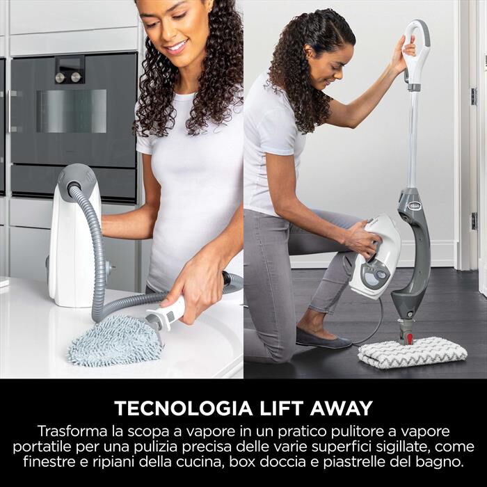 SHARK - Scopa a vapore 2 in 1  KLIK 'N' FLIP S6005EU-Bianco
