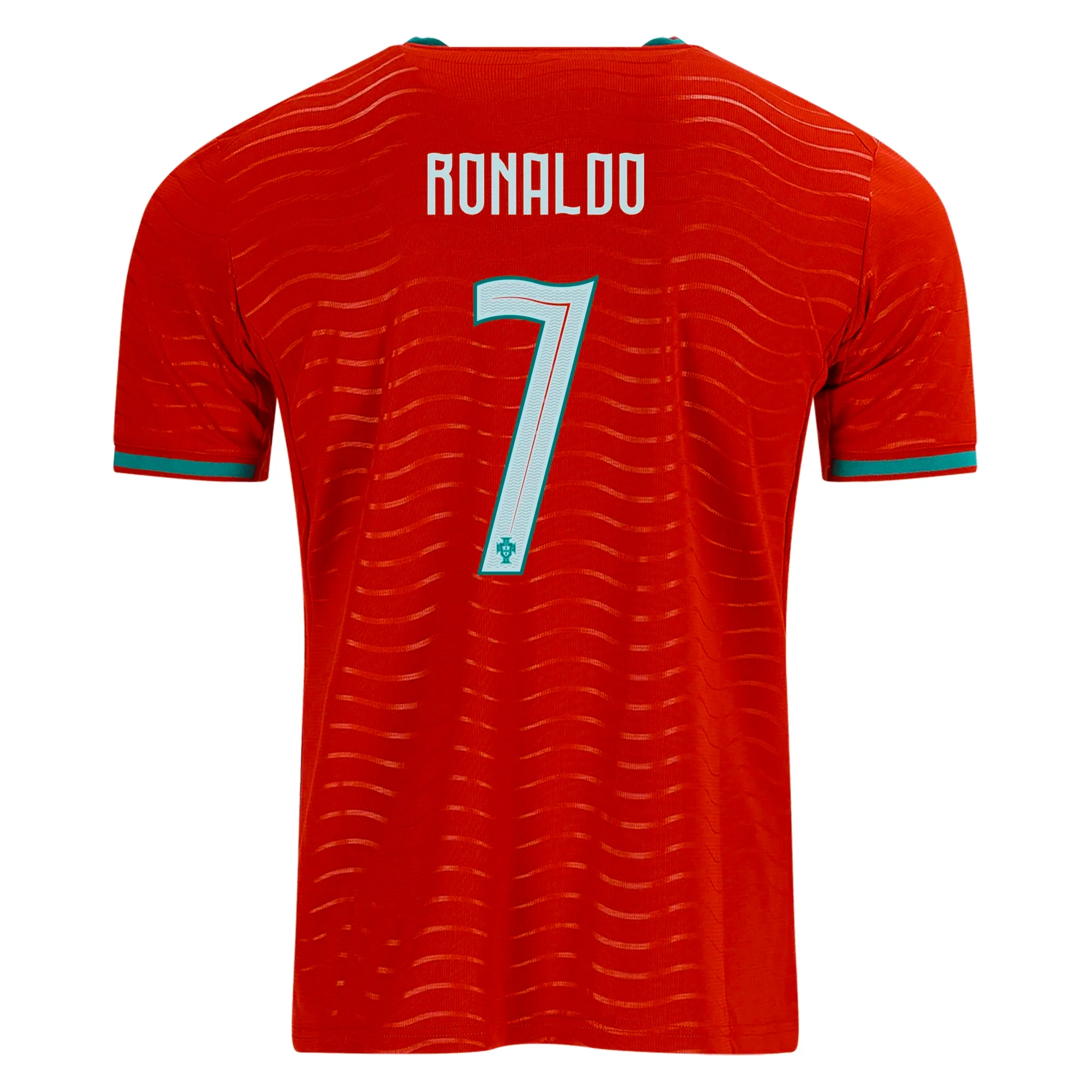 PUMA Men's Portugal Cristiano Ronaldo Home World Cup 2026 Soccer Jersey (Club Red/Green Lagoon)