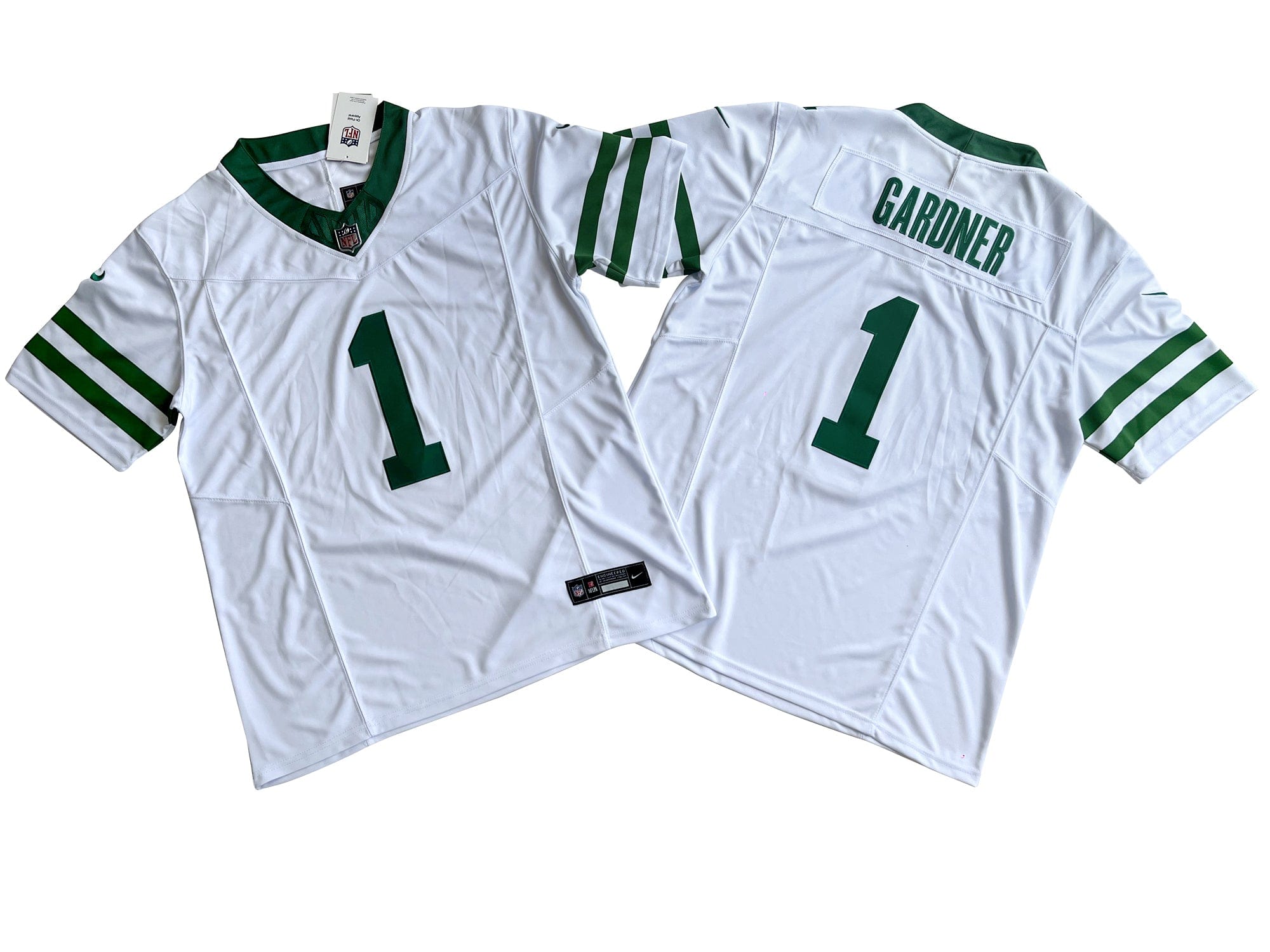 New York Jets 1# Ahmad Sauce Gardner Nike Vapor F.U.S.E. Limited Jersey