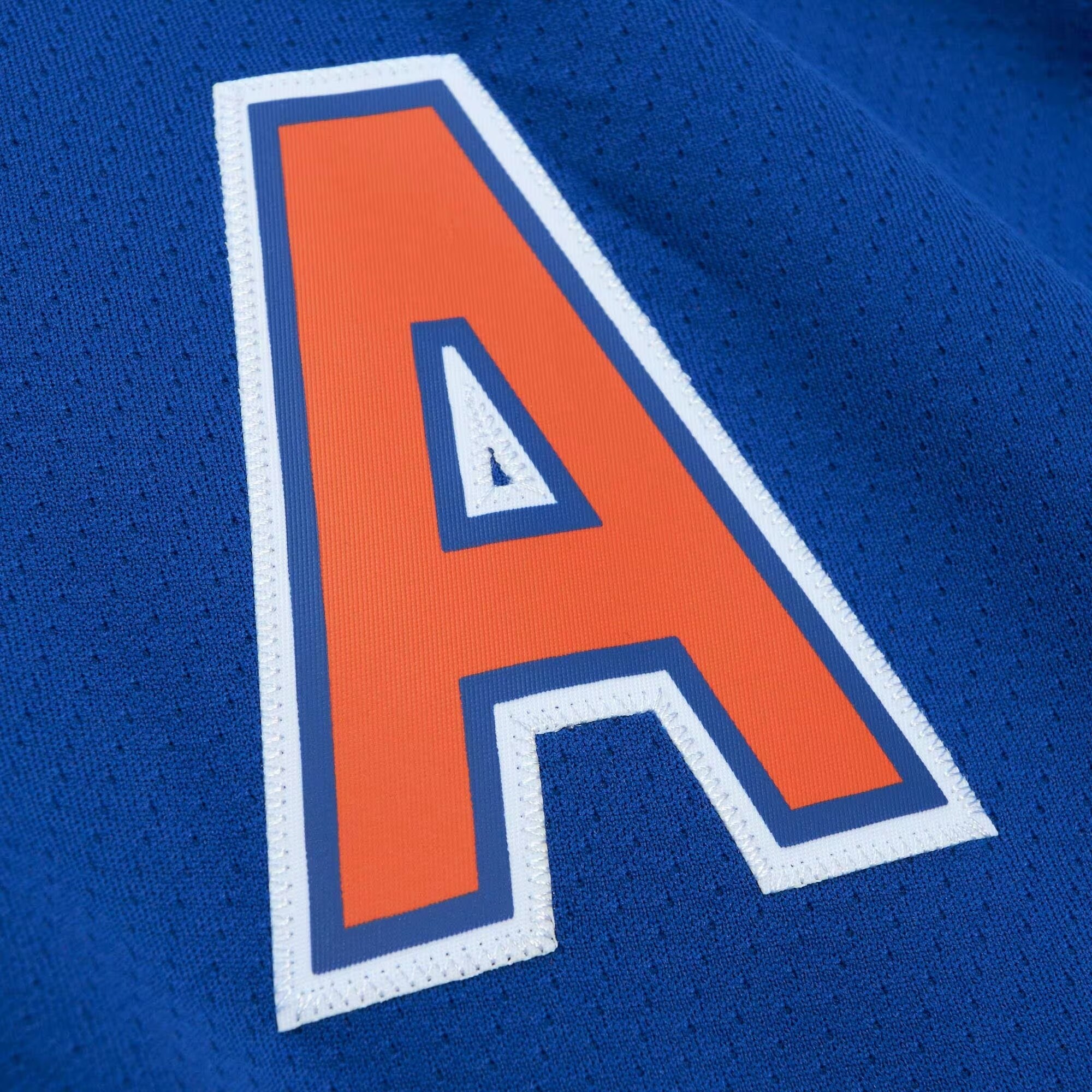 Mark Messier Edmonton Oilers Mitchell & Ness Alternate Captain Patch 1986/87 Blue Line   Jersey – Royal